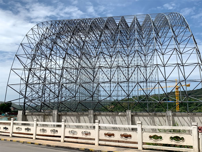 双流县山寨矿储煤棚网架